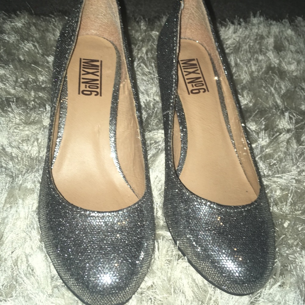 Silver sparkly heels!